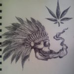 skull_smoking_weed_by_maryshavh-d7o158w