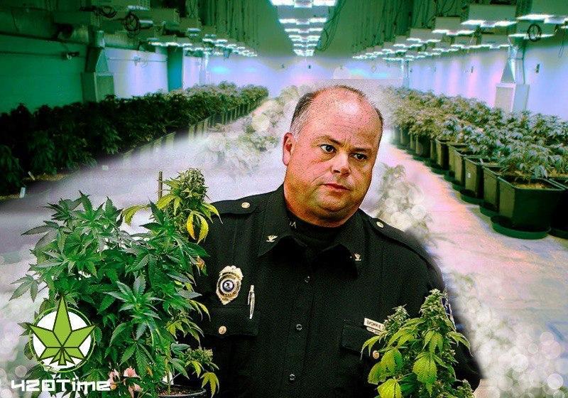 полицейский и марихуана