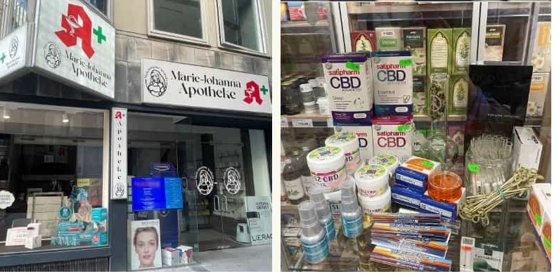 CBD продукция на полках европейских аптек